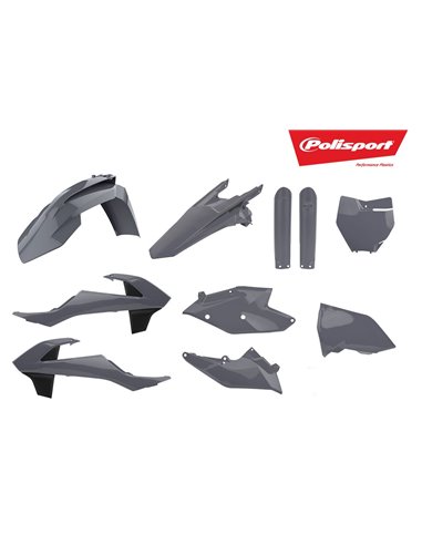 KTM SX,SX-F XC,XC-F - Kit de Plástica Nardo Grey - Modelos 2016-18 Polisport 90825