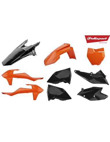 Kit Plastiques KTM 16-18 OR / BLK Polisport 90834