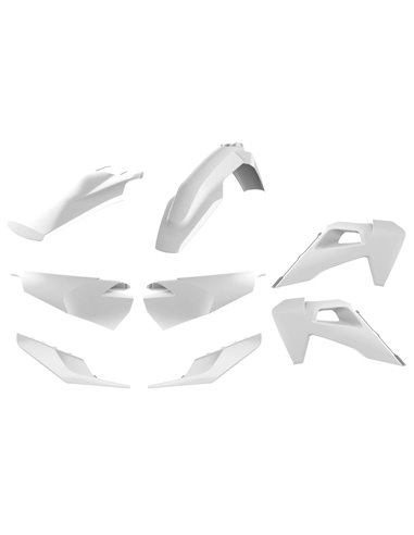 Husqvarna TE/FE - MX Kit Plastique Blanc - Modèles 2020 Polisport 91023