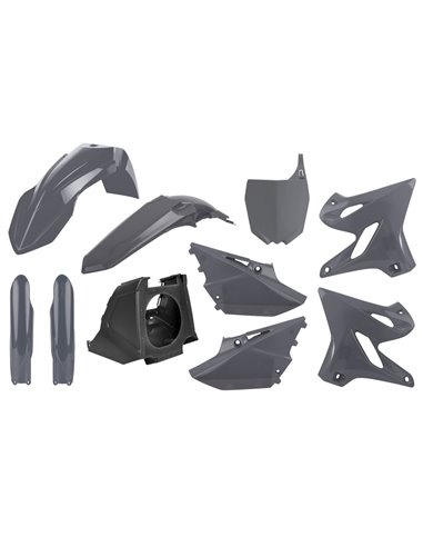 Yamaha YZ125,YZ250 Restyling - Plastic Kit Nardo Grey - 2002-20 Models Polisport 90908