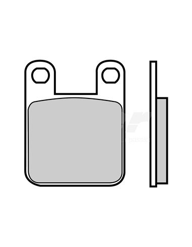 Position des plaquettes de frein organiques Brembo 07BB1205: avant