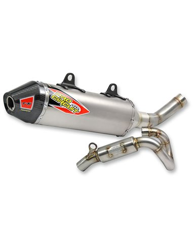 Exhaust System T-6 Euro Stainless With Titanium Canisters & Carbon End Cap PRO CIRCUIT 0151725H