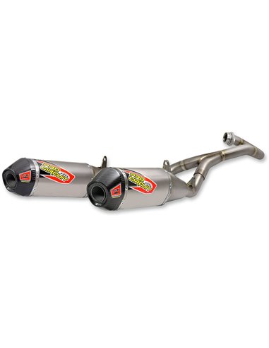 Exhaust System Ti-6 Pro Dual Titanium With Carbon End Cap PRO CIRCUIT 0311745FP2