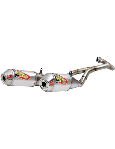 Exhaust System T-6 Dual Stainless Steel With Aluminium Canister PRO CIRCUIT 0111745G2