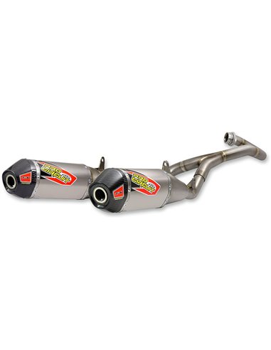 Exhaust System Ti-6 Dual Titanium With Carbon End Cap PRO CIRCUIT 0311745F2