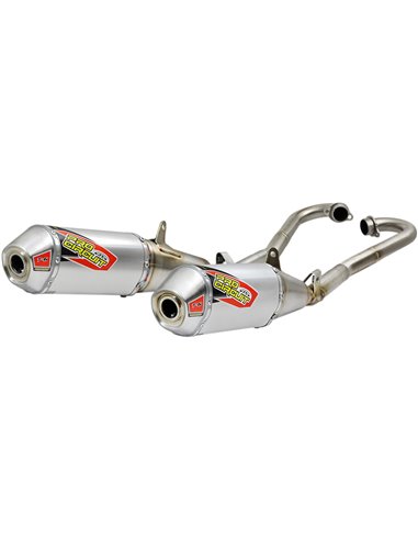 Exhaust System T-6 Dual Stainless Steel With Aluminium Canister PRO CIRCUIT 0111825G2