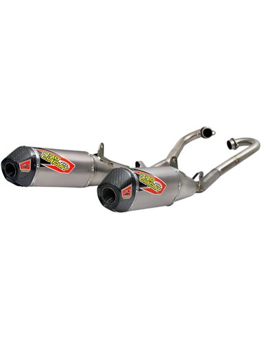 Exhaust System Ti-6 Pro Dual Titanium With Carbon End Cap PRO CIRCUIT 0311825FP2