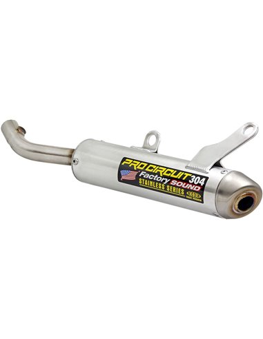 Silencioso Pro Circuit 304 Yamaha YZ250: aluminio, tapa de acero inox