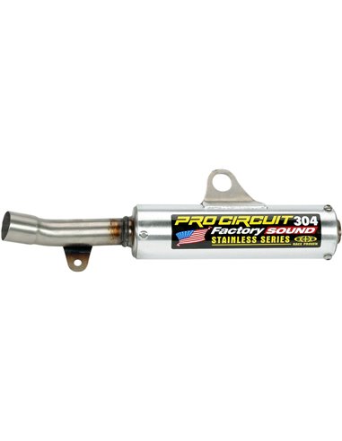 Yamaha YZ250 Pro Circuit 304 silencer: aluminum, stainless steel cover