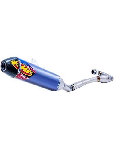 Sistema de escape anodizado de titânio e azul carbono Kawasaki FMF 042336