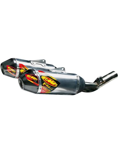 Silenciador dual Factory 4.1 Rct acero inox. Aluminum & Carbon Natural Honda FMF 041529