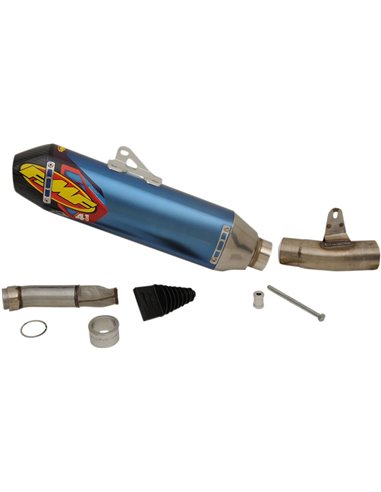 Factory 4.1 Rct Slip-On Muffler Titanium & Carbon Blue Anodized Honda FMF 041546