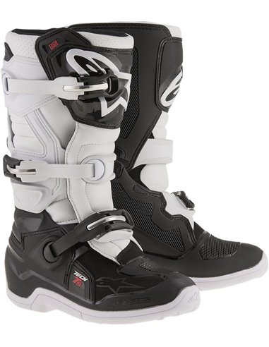 Botas motocross niño(a) Tech 7S motocross Alpinestarss Negro/Blanco 2