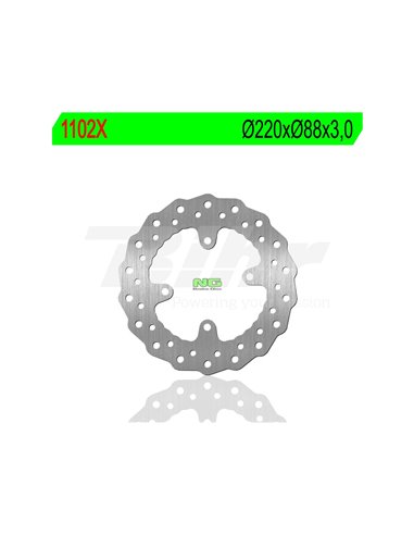 Brake disc NG Wavy 1102X Ø220 x Ø88 x 3