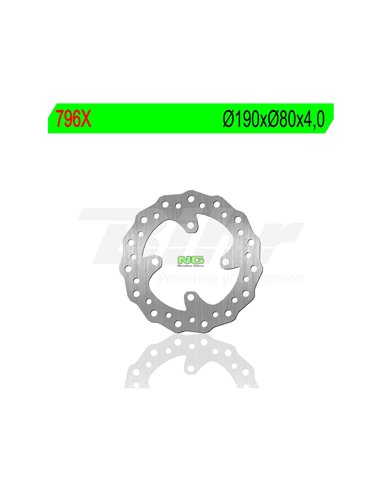 Disc de fre NG Ondulat 796X Ø220 x Ø88 x 3