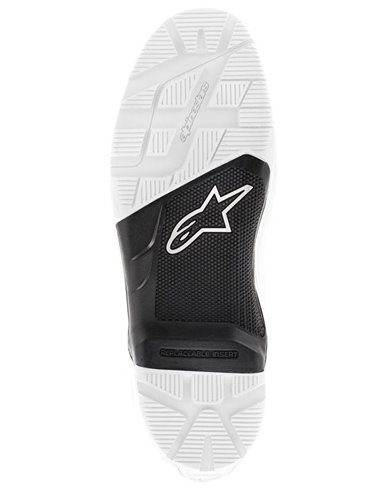 Suelas Tech 7/Tech 3 Negro/Blanco 9 Alpinestars 25Su891E-12-9