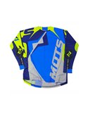 Maillot motocross-enduro MOTS X1 bleu/Fluo M