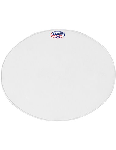 Vintage Uni Oval Tapa frontal porta-nombre (Since 70) blanc UFO-Plast ME08046-W