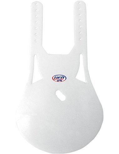 Tampa frontal do porta-número oval Uni frontal vintage (76-83) branco UFO-Plast ME08047-W