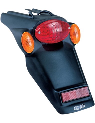 Luz trasera y portamatrícula sin intermitentes With Tail-Stop-Light & Turn Signals negro UFO-Plast PP01213-001