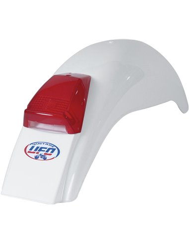 Guarda-lamas traseiro Preston W vintage Uni (75-79) branco UFO-Plast ME08031-W