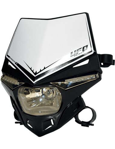 Suporte de farol Stealth (12V-35W e Led) UFO-Plast preto de cor única PF01715-001