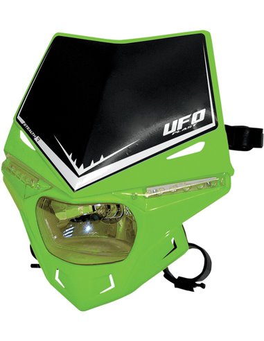 Stealth Headlight Holder (12V-35W & Led) Single Color Kx-green UFO-Plast PF01715-026