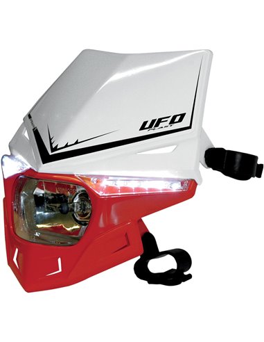 Stealth Portafaros (12V-35W & Led) Dual Color blanc-CRF-Xarxa UFO-Plast PF01715-W070