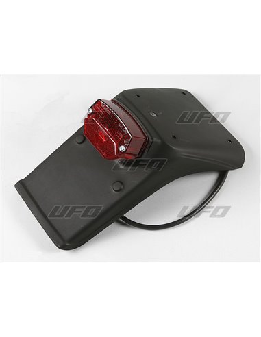 Portamatrículas para Luz trasera y portamatrícula sin intermitentes For Enduro Guardabarros traseros UFO-Plast KT03039-001