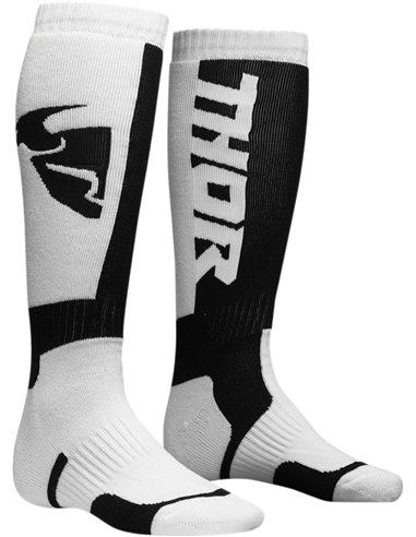 THOR Youth Mx S8Y Sock White/Black One Size 3431-0386
