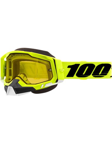 Gafas de motocross 100 % Racecraft 2 Snow Amarillo Amarillo 50122-608-04