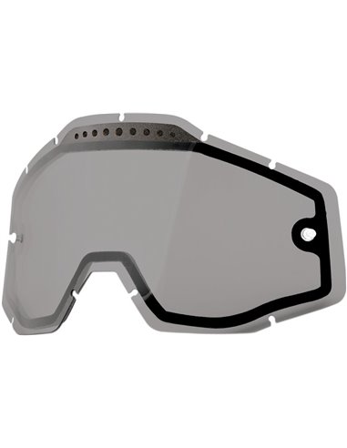 Recambio cristal gafas motocross 100% Accuri| Racecraft| Strata gris ahumado 51006-007-02