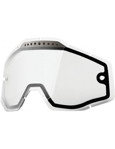 Lente de substituição para óculos 100% Accuri de substituição | Racecraft | Clear Strata Goggles 51006-010-02