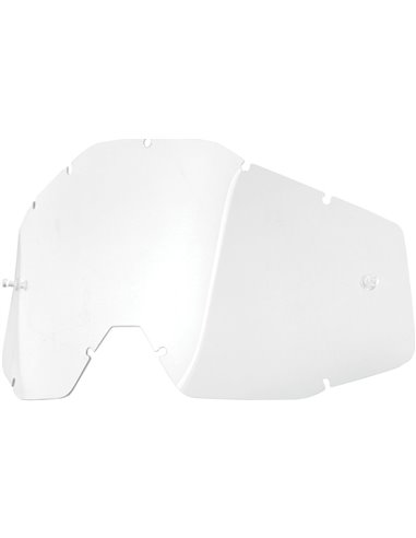 Recambio cristal gafas motocross 100% gafas niño(a) transparente para gafas 100% 51003-010-02