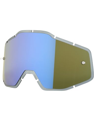 100 % EspejNaranjaNaranja Blue/Ahumado Anti-Fog Injected Replacement Lens FNaranja 100% Goggles 51004-022-02