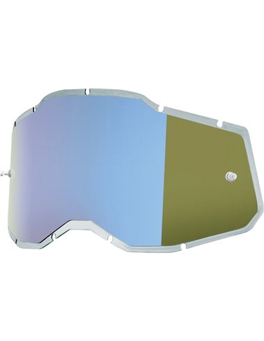 Recambio cristal para gafas 100 % Rc2/Ac2/Strata 2 I-Espejo Azul 51008-350-01