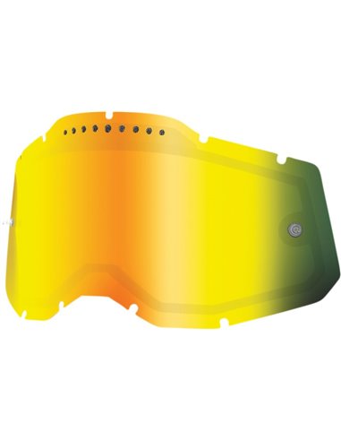 Recambio cristal para gafas 100 % Rc2/Ac2/Strata 2 V-P M Dorado 51008-659-01