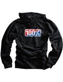 Sudadera 100 % Classic Plata Pullover negro Large 36001-001-12