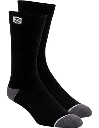 100 % Sock Solid Bk Sm/Md 24021-001-17