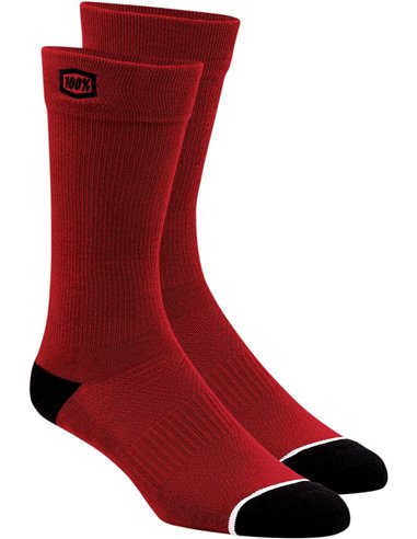 Chaussettes 100% Solid Rouge Sm / Md 24021-003-17