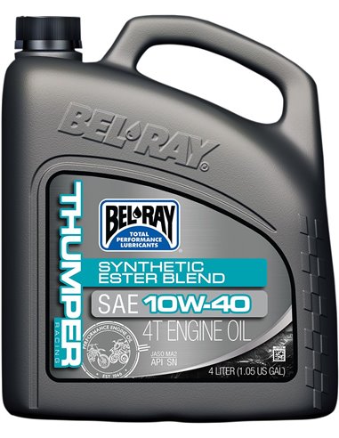 Bel-Ray Huile Thumper Racing Ester Blend Synthétique 4T 10W40 4 L. 99520-B4LW