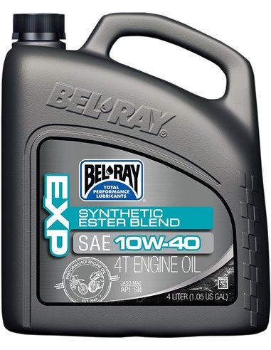 BEL-RAY Exp Semi-Synthetic Ester Blend 4-Stroke Huile Moteur 10W-40 4 Liter 99120-B4LW