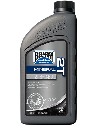 BEL-RAY Mineral 2T Oli de motor 1 Liter 99010-B1LW