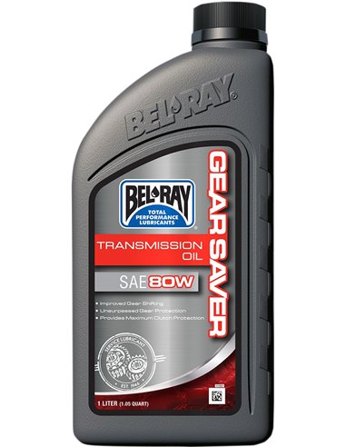 BEL-RAY Gear Saver Transmission Oil 80W 1 Liter 99250-B1LW