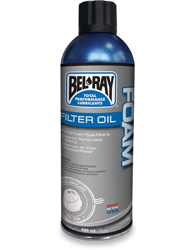 BEL-RAY Foam Filter Oil Spray 400 Ml 99200-A400W