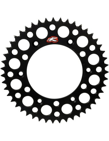 Rear sprocket Renthal R 520 48 teeth Bk Sc Twin 1500-520-48GPBK