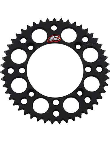 Rear sprocket Renthal R 428 47 teeth Bk Ul Sc 121U-428-47GPBK