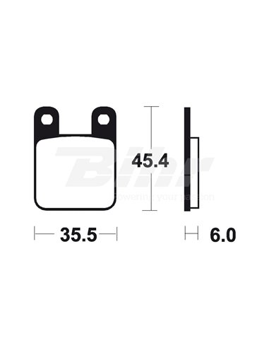 Brake pads set Tecnium MA59 Organic