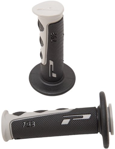 Punhos Offroad de Dupla Densidade 793 Closed End Preto / Cinza PRO GRIP PA079300GR02