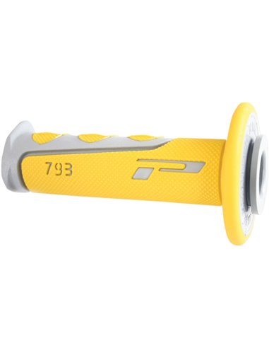 Poignées Offroad Double Density 793 Closed End Jaune / Gris PRO GRIP PA079300GRGI